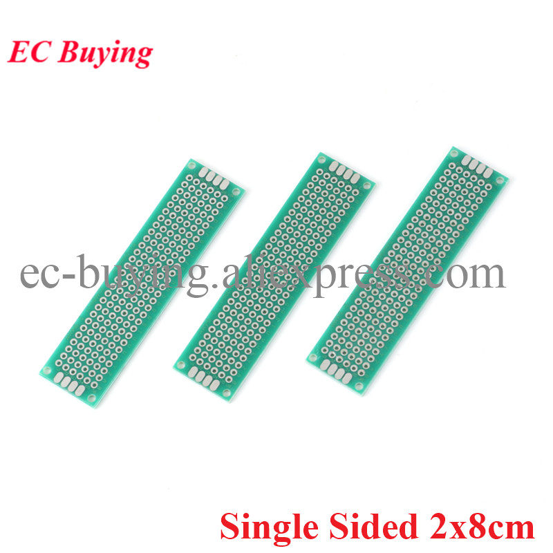 Pcb Prototyping Board - 10 unids/lote 2x8cm prototipo de cobre