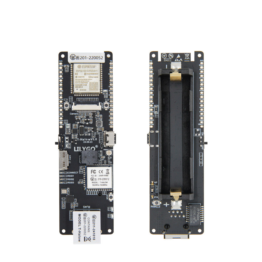 Esp32 Battery Holder Lipo - Placa de Desarrollo LILYGO T-Halow ESP32-S3