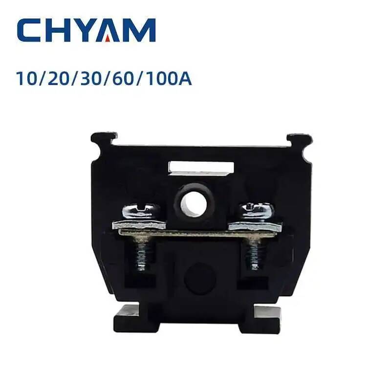 Screw Terminal Block - Bloque de terminales negro TBC 10/20/30/60/100A