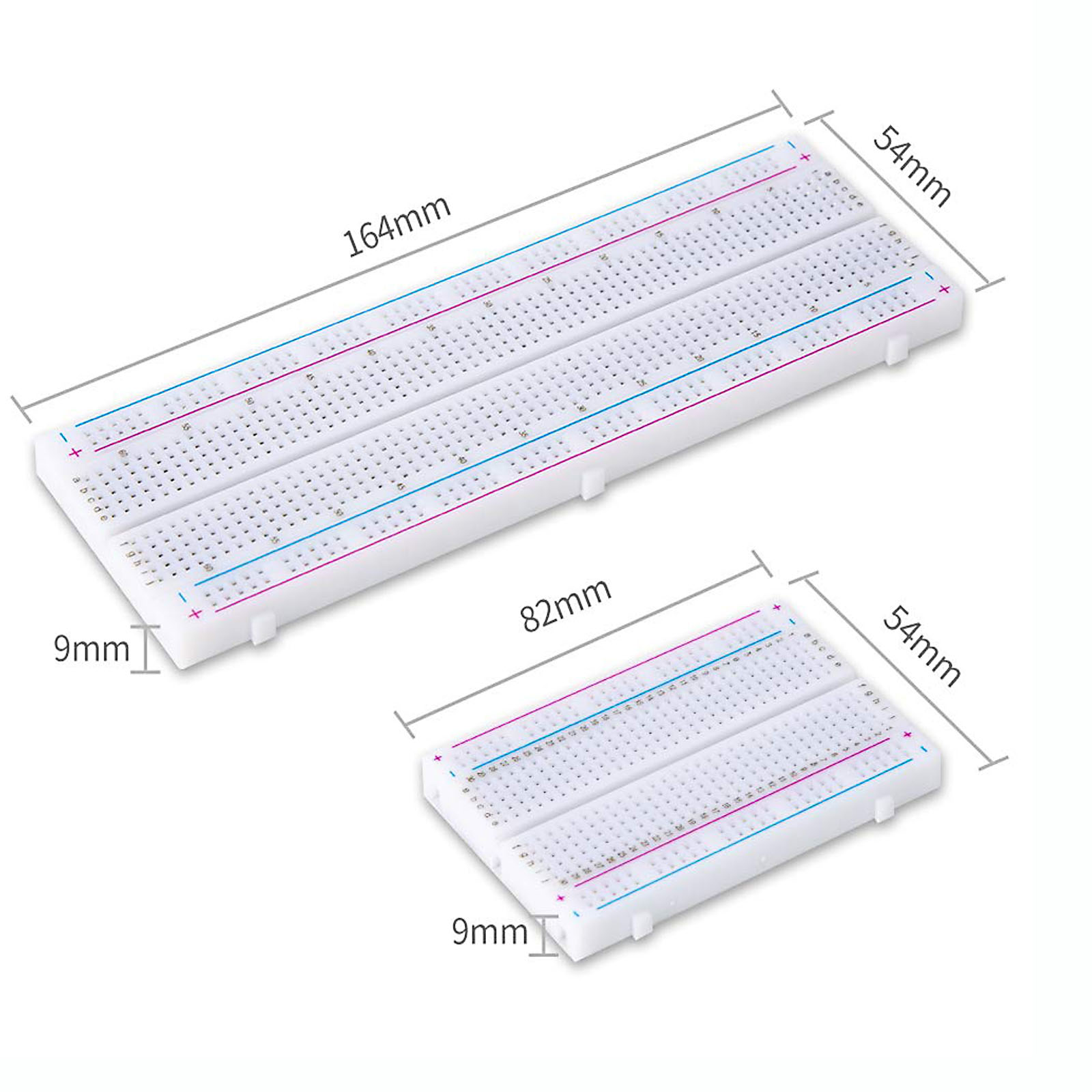 4 Uds 400/830 puntos placa de  - Breadboard 400 Point reseña y precio