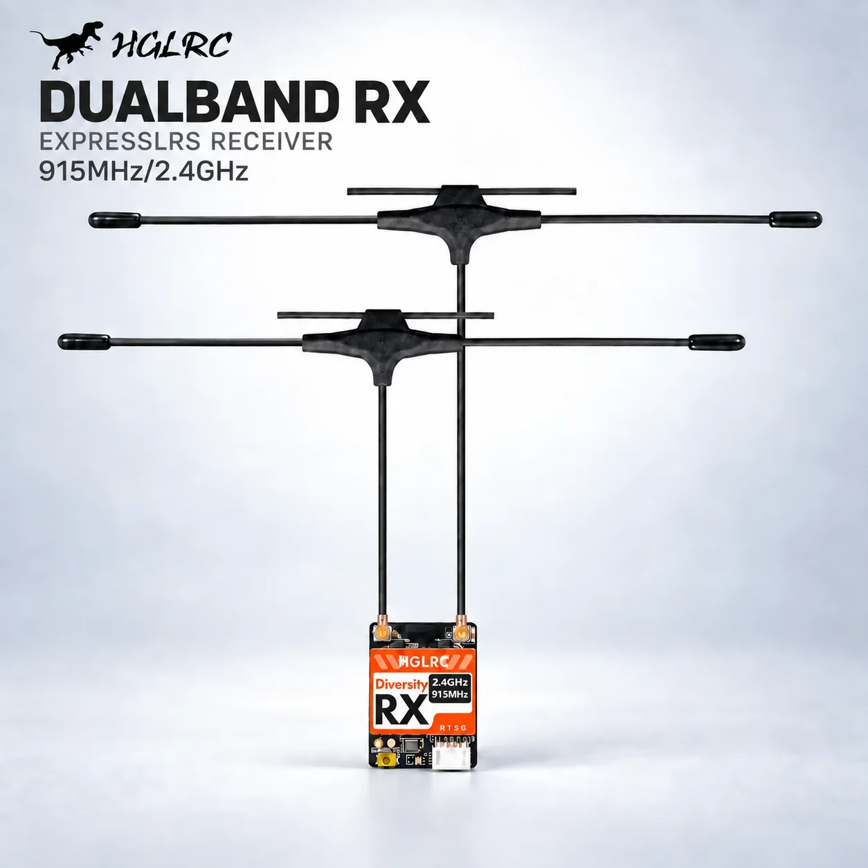 Receptor HGLRC de Doble Banda  - Antenna 2.4Ghz reseña y precio