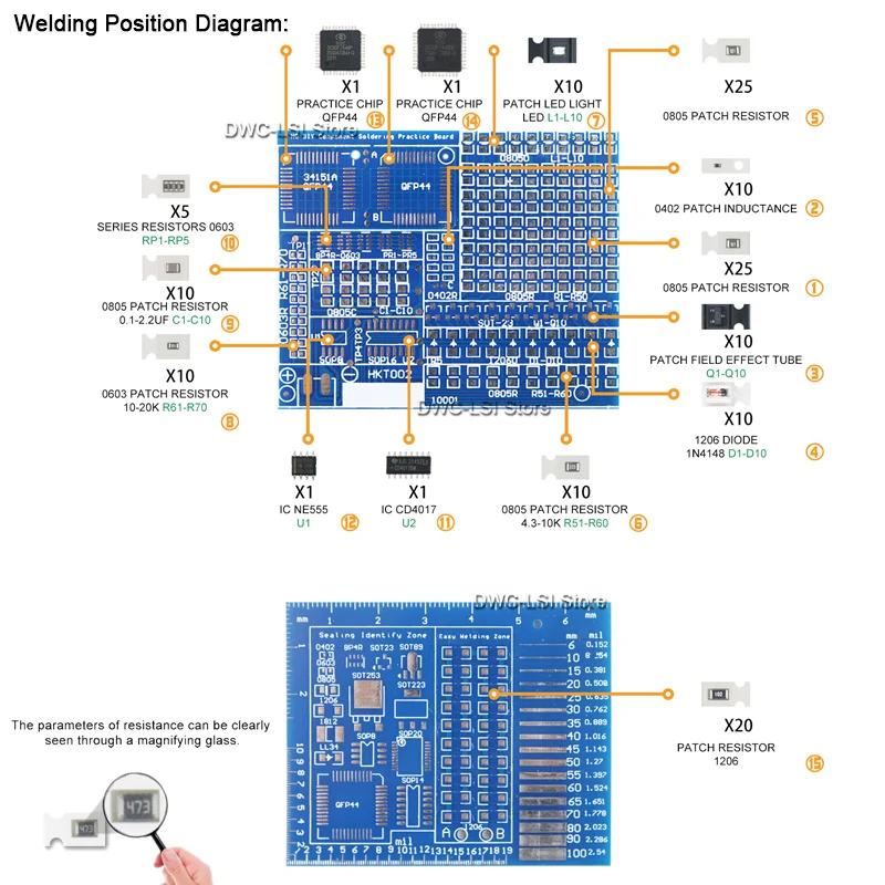 Componentes SMD/SMT, tablero d - Breadboard 400 Point reseña y precio
