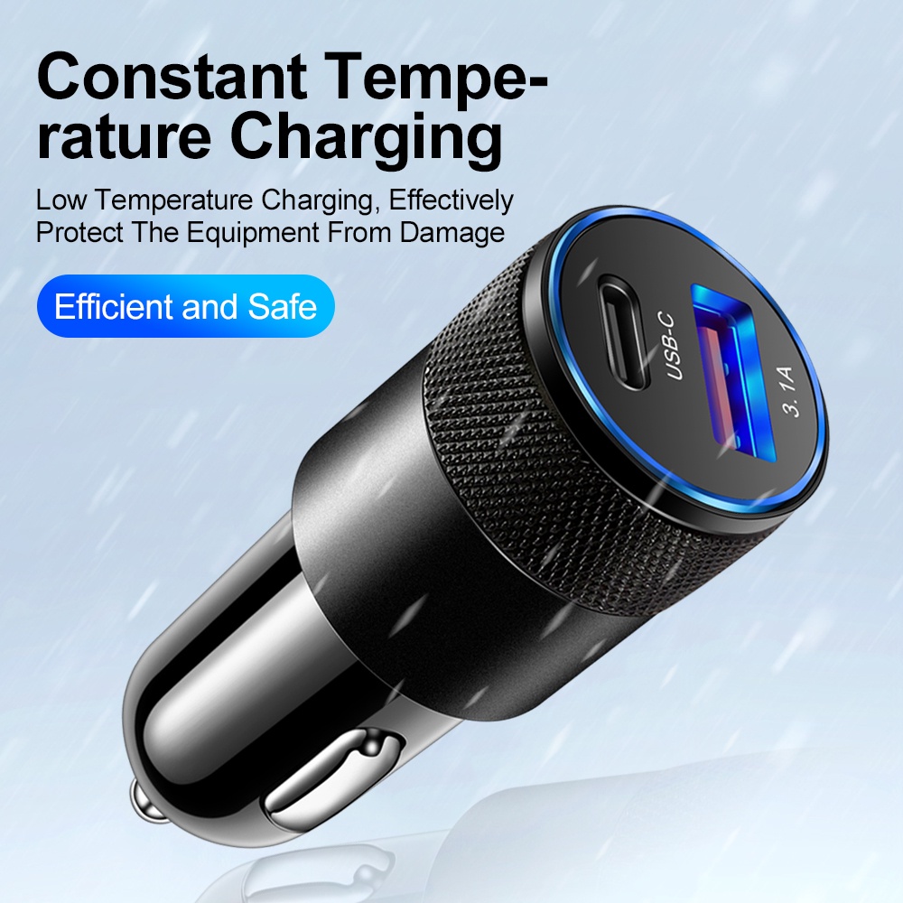 Cargador de coche USB de 66 W, - Usb C Cable reseña y precio