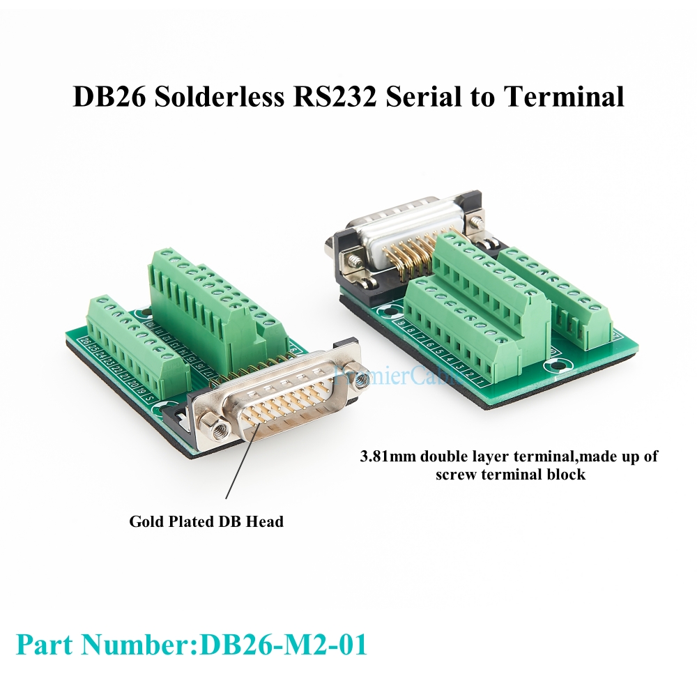 Módulo de señal DB26 macho a b - Screw Terminal Block reseña y precio
