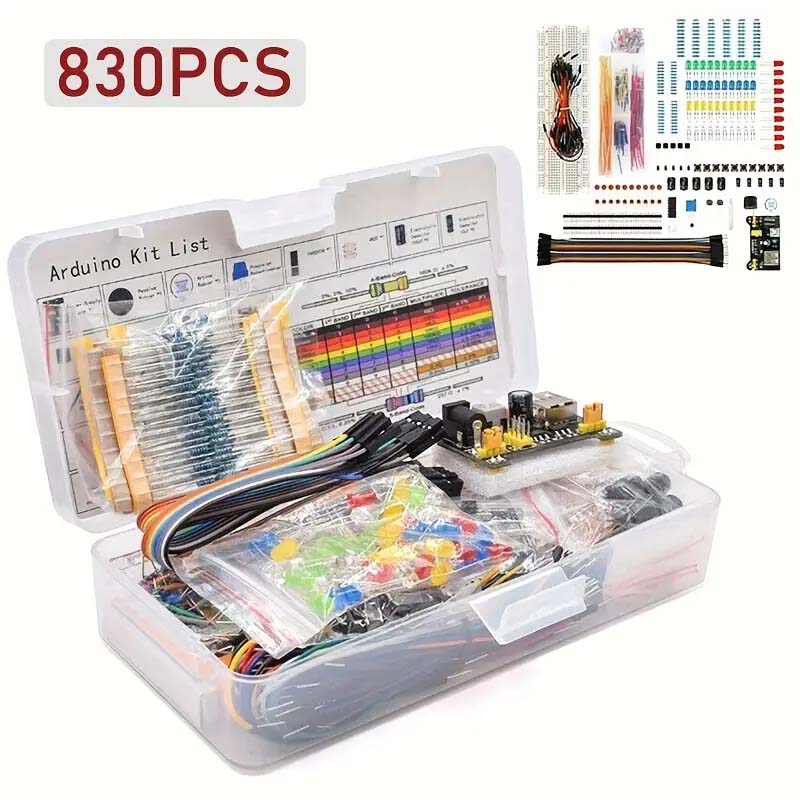 830 unids/caja Kit de inicio d - Breadboard 400 Point reseña y precio