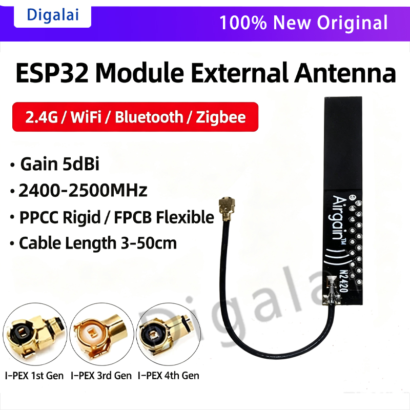 Antena ESP32 2.4GHz WiFi Bluet - Ipex Connector reseña y precio