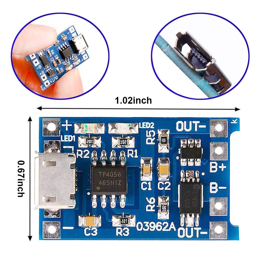 2/5PC tipo C Micro Mini 5V1A 1 - Tp4056 Module reseña y precio