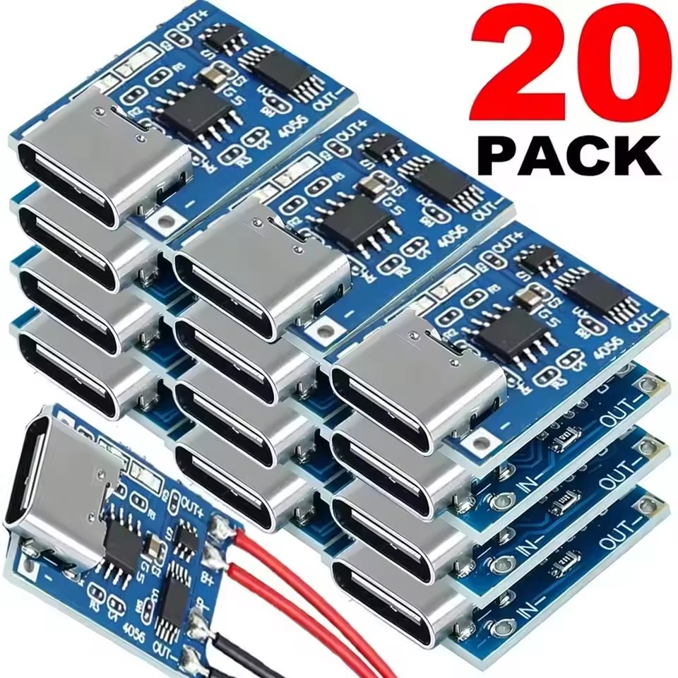 Módulos de carga USB tipo C TP - Tp4056 Module reseña y precio